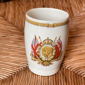 King George V Queen Mary Silver Jubilee beaker